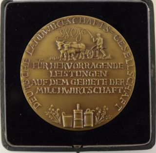 Vintage Anton Fehr 1951 Siebzigjaehrig Large German Medallion Bronze