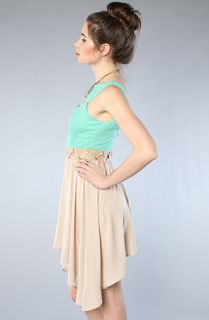 Finders Keepers The Blueberry Kisses Dress in Spearmint and Stone