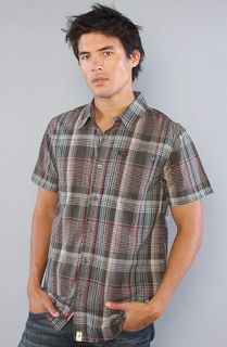 Altamont The Swindler SS Buttondown Shirt in Dark Grey