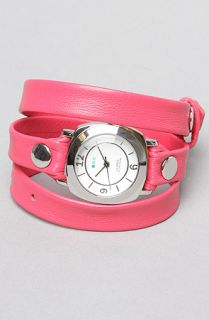 La Mer The Odyssey Layer Watch in Tulip Pink and Silver  Karmaloop