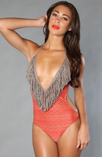Space The Stardust One Piece in Red Multi