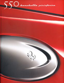 Ferrari 550 Barchetta Pininfarina Sales Brochure Book