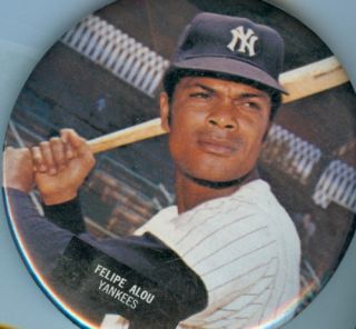 1973 Felipe Alou New York Yankees Pin Baseball Button