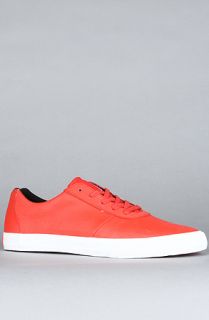SUPRA The Cutler Low Sneaker in Chili Red Wrinkled Satin TUF