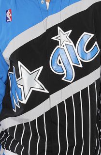 Mitchell & Ness The Orlando Magic Warm Up Jacket in Black Blue