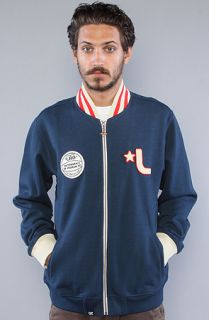 LRG The Entermurals Track Jacket in Nautical Blue