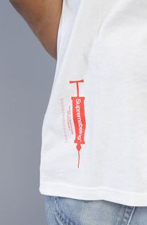 Supremebeing The Heroin Tee in White Concrete
