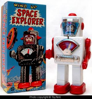 Space Explorer Sparkling Wind Up Walking Robot Boxed Edition 53 100