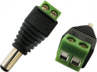  DC Power Male Jack Adapter Plug Connector for CCTV Camera