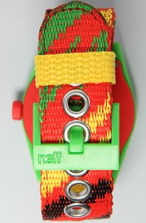 NEFF The Daily Woven Watch in Rasta Concrete