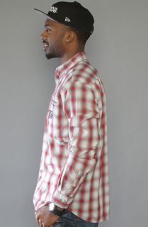 Crooks and Castles The Pail Horse Hombre Buttondown Shirt in Burgundy