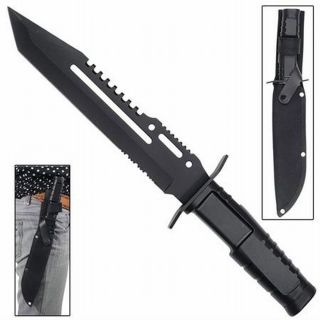 Extrema Geronimo E Kia Commando Tactical Survival Knife Black Handle