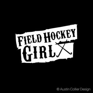 Field Hockey Girl Vinyl Decal Car Truck Window Sticker