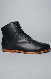 KR3W The Madison Boot in Black Kidskin Leather