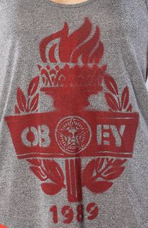 Obey The Victory Stencil Mock Twist Tank