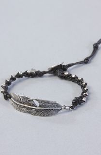 Cohen The Braided Feather Bracelet in Black