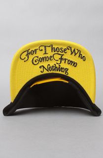 DGK The From Nothing Snapback Cap in Black Yellow