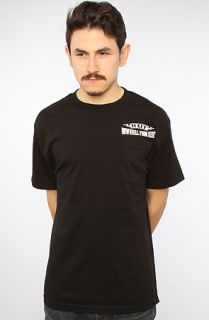 HUF The Downhill Pocket Tee in Black Concrete