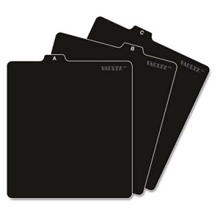 Vaultz A Z CD File Guides 5 x 5 3 4 Black