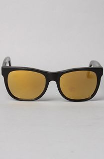 Super Sunglasses The Basic Wayfarer in Black Gold