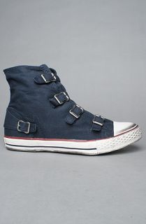 Ash Shoes The Virgin Sneaker in Navy Washed Canvas