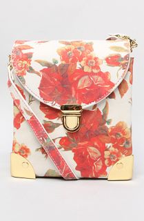 Jeffrey Campbell The Later Bag in Ivory Coral Floral