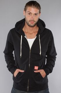 Obey The Trademark Zip Up Hoody in Black