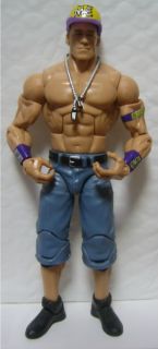 WWE John Cena Elite 11 Mattel Action Figure Hat Purple Nexus Armband