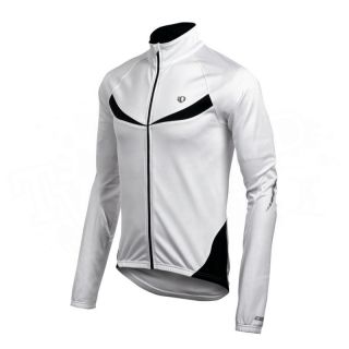 New Pearl Izumi Mens Elite Thermal Long Sleeve Jersey   White / Black