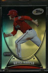 2011 eTopps Baseball Foil Overlay Proof Card Bryce Harper Nationals