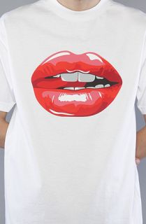 SSUR The Lips Tee in White Concrete Culture