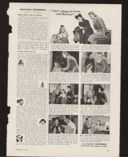 1942 Vintage Ad Fletchers Castoria Laxative Teacher