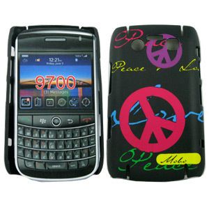 Mobo Peace Logo Back Fluor Case Protector by BlackBerry 9700 ** FREE