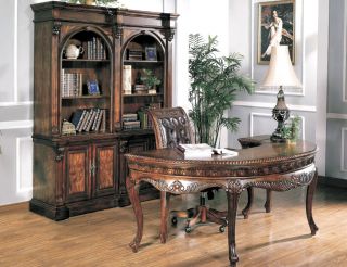 Circular Executive Desk Traditional Office Furniture