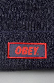 Obey The Standard Issue Beanie in Dark Navy