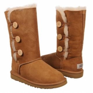 Kids UGG  Bailey Button Triplet PG Chestnut 