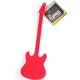 New Electric Guitar Axe BBQ Egg Flipper Spatula Red Grilling Cooking