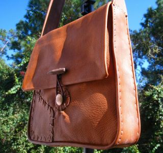 Flynn Rider Genuine Leather Satchel Handbag Bag Tangled Rapunzel