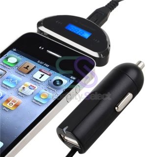 5mm Audio FM Transmitter Car Charger for Samsung Galaxy S III S 3