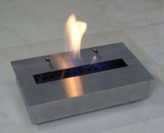 Bio Ethanol or Gel Fuel Fireplace Firebox Insert Burner Stainless