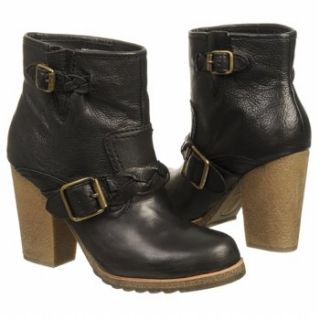 Kensie Womens Stampede Black Leather