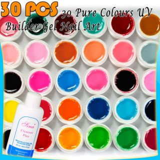 30 x Nail Art Solid Pure Color UV Gel Builder Gel G211