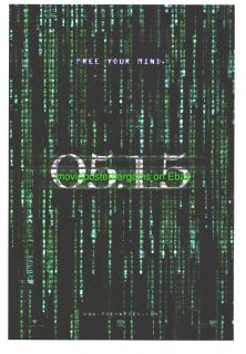 Matrix Reloaded Movie Poster Holofoil Advance 27x40