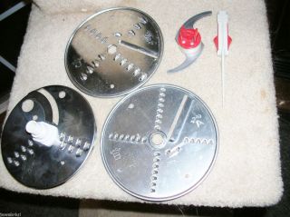  Machine Food Processor 354 3 Discs Chopping Blade Used in VGC