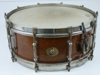 Slingerland 14x5 Fancher Tone Flange Snare Drum Mahogany Vintage 20s