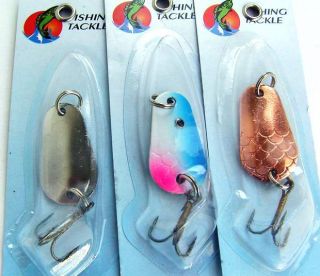 3pc Stinger Type Trolling Salmon Spoons Fishing Lures New