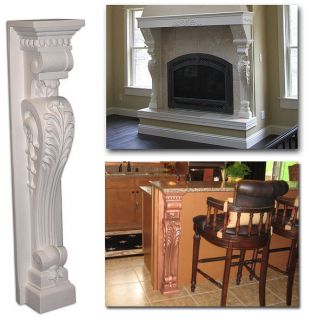 Fireplace Mantel Polyurethane Corbel size 41 3 H x 8 0 W x 7 0 D