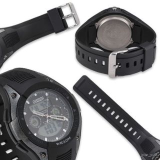  Multi Function Digital Mens Silicone Sport Wrist Watch + Free gift Box