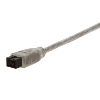 3FT FIREWIRE 800 400 CABLE 9 to 6 PIN 6 IEEE1394B 3 FT Clear