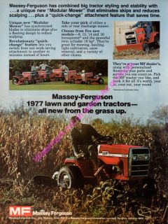  AD VINTAGE 70s ERA MASSEY FERGUSON 1655 FARM LAWN GARDEN TRACTOR MOWER